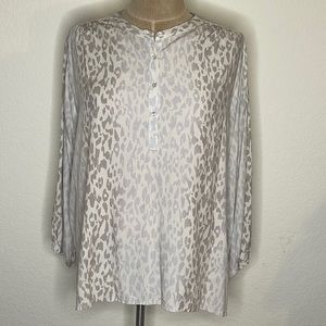 Johnny Was Calme Leopard Blouse